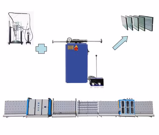 Table rotative en verre pour colle d'étanchéité en verre isolant
